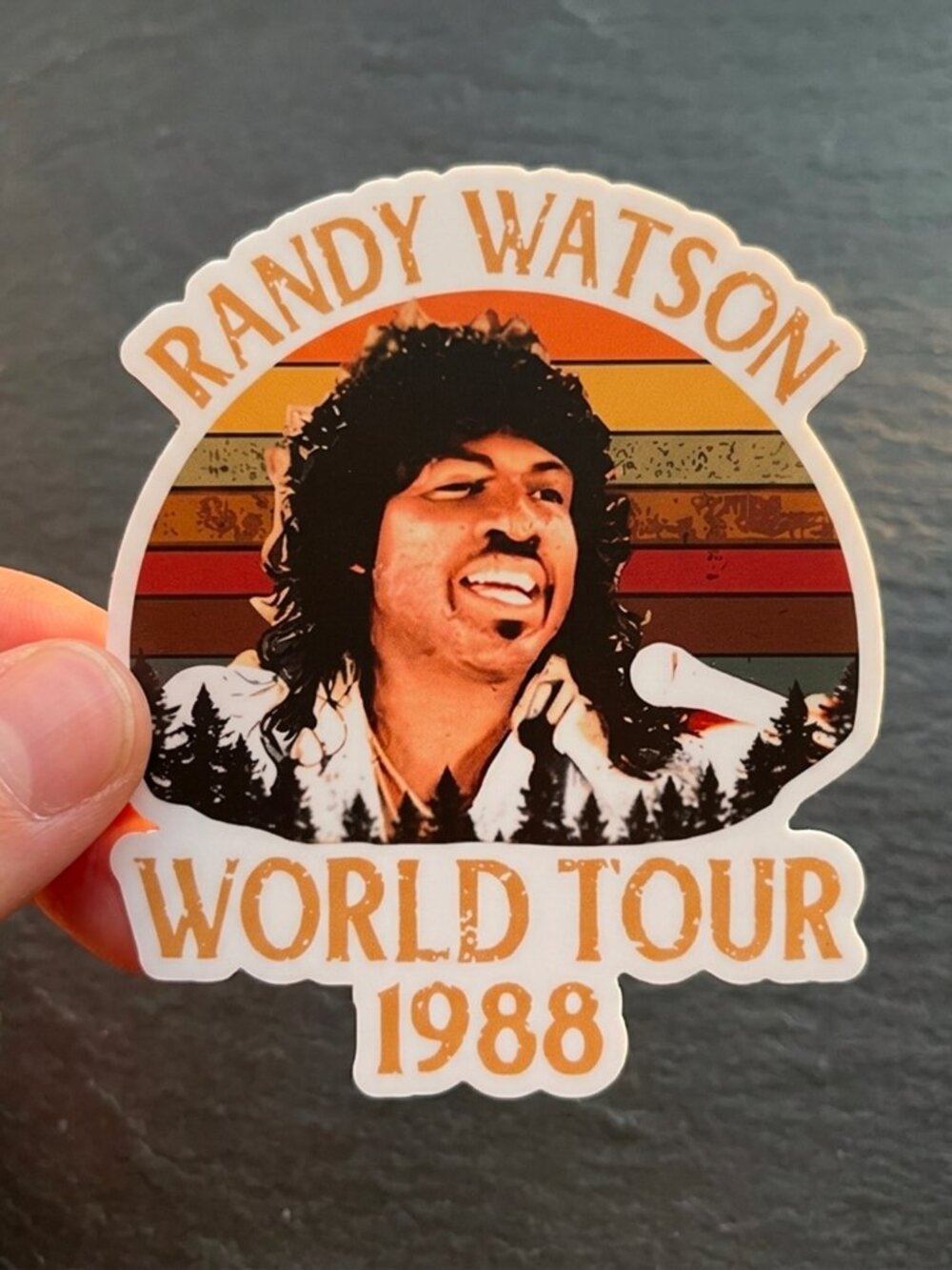 80S Randy Watson Chocolate Sticker - Picture 2 of 5